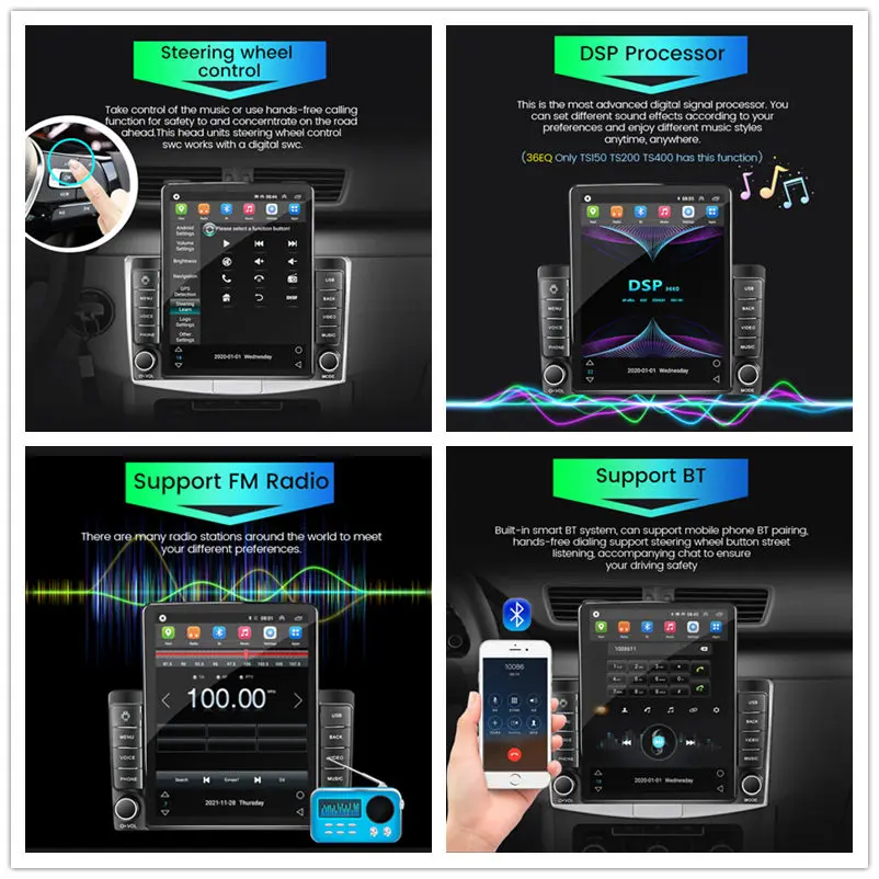 Android 10 Carplay 4G для Tesla вертикальное автомобильное радио Видео Стерео Honda CR-V CRV 2 2001 2002