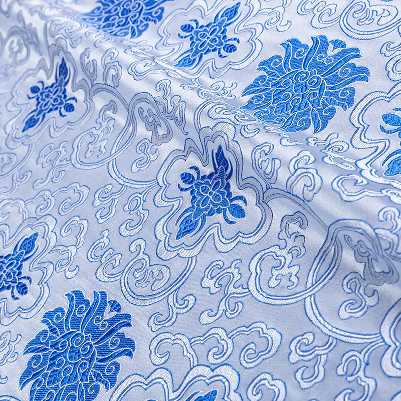 

150cm Chinese imitation silk brocade pattern fabrics is a designer seam material for DIY sewing cheongsam and kimono