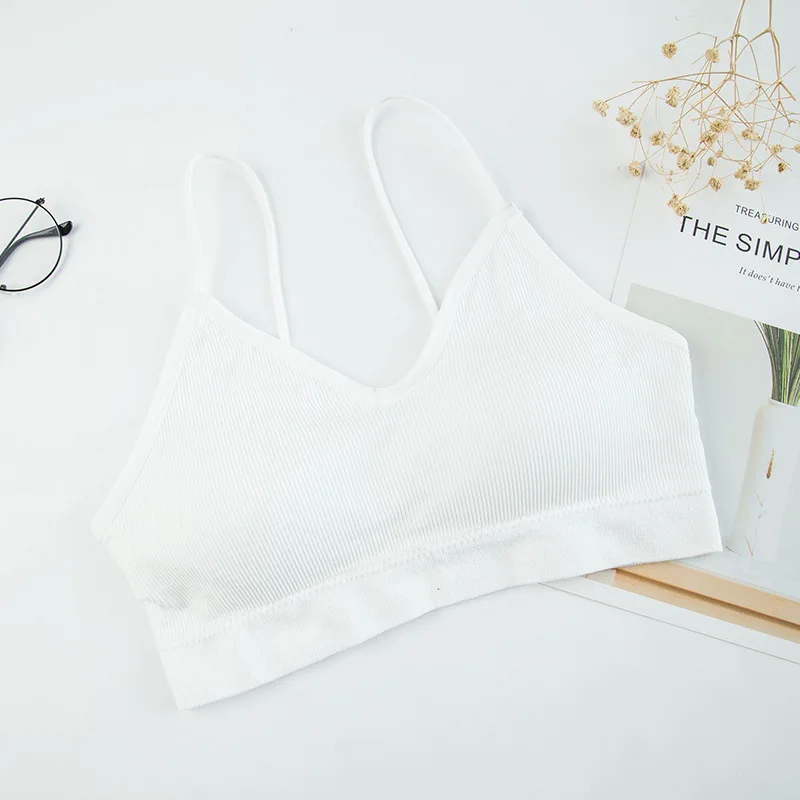 

3D Sexy Lingerie Seamless vest Sport Sleep Bra Backless Top Bra Push Up Bralette Brassiere Women Underwear girl Sling Exercise