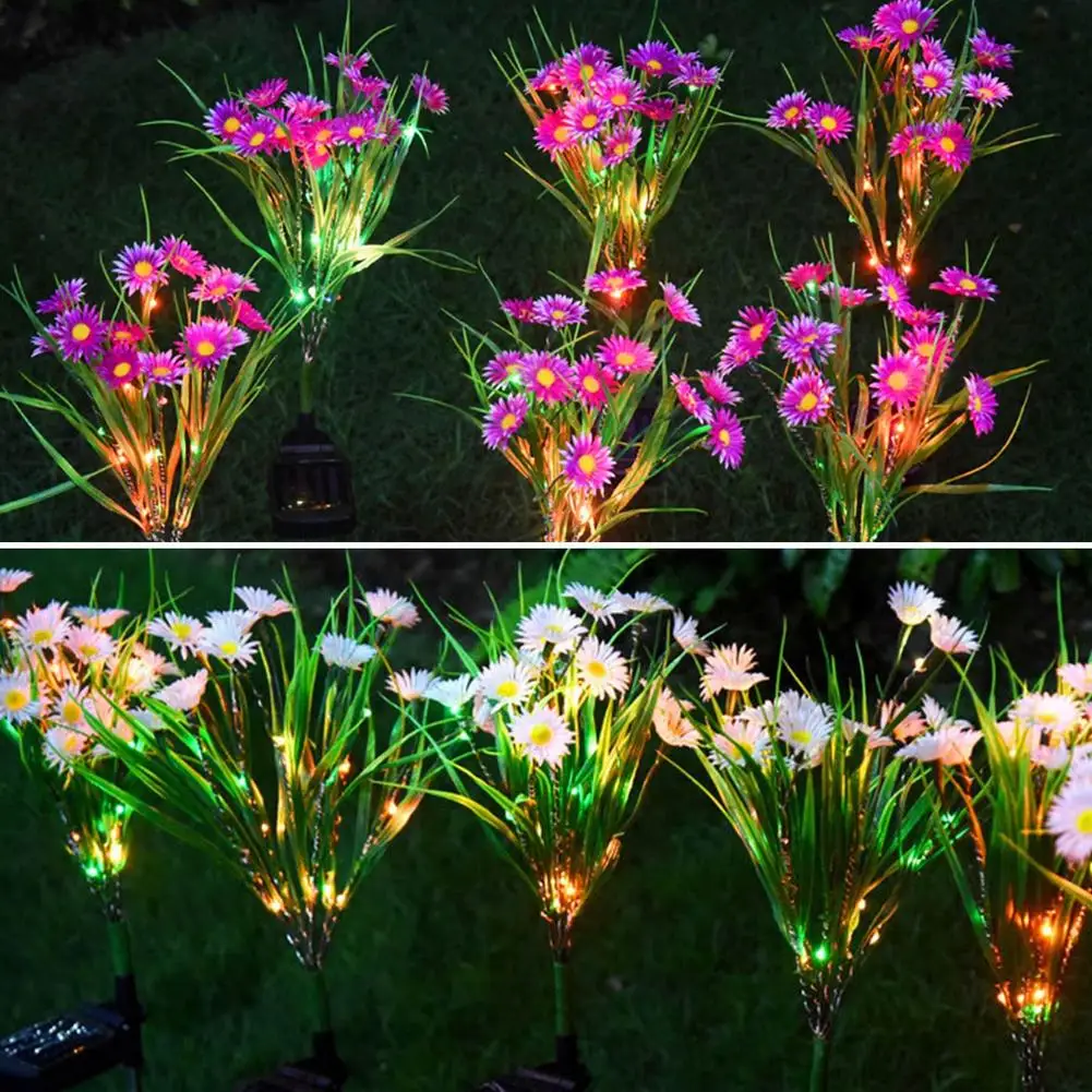 Уличный светодиодный светильник на солнечной батарее искусственная лампа