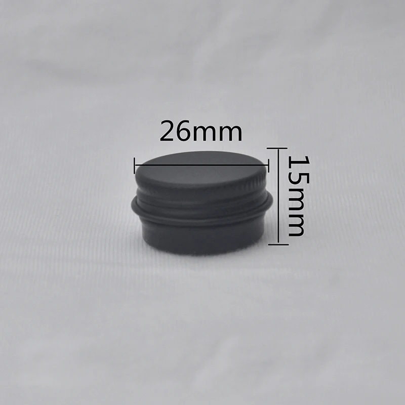 

5g пустые мини черного алюминиевого кармана для упаковки косметики, 5cc банка для крема бутылка с крышкой черный спираль алюминий Ящик Контей...