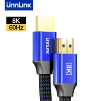 unnlink 8k 60hz hdmi cable 48gbps 1 8m 4k120hz 2k144hz hdr hdcp2 2 7 1 for splitter switch ps4 tv xbox computer
