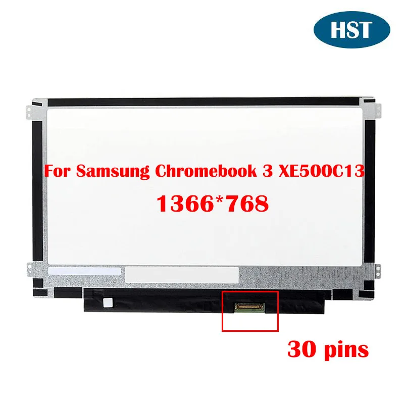 

Протестированный ЖК-экран для ноутбука Samsung Chromebook 3 XE500C13, 11,6 дюйма, 1366*768, матовый дисплей, замена на 30 контактов