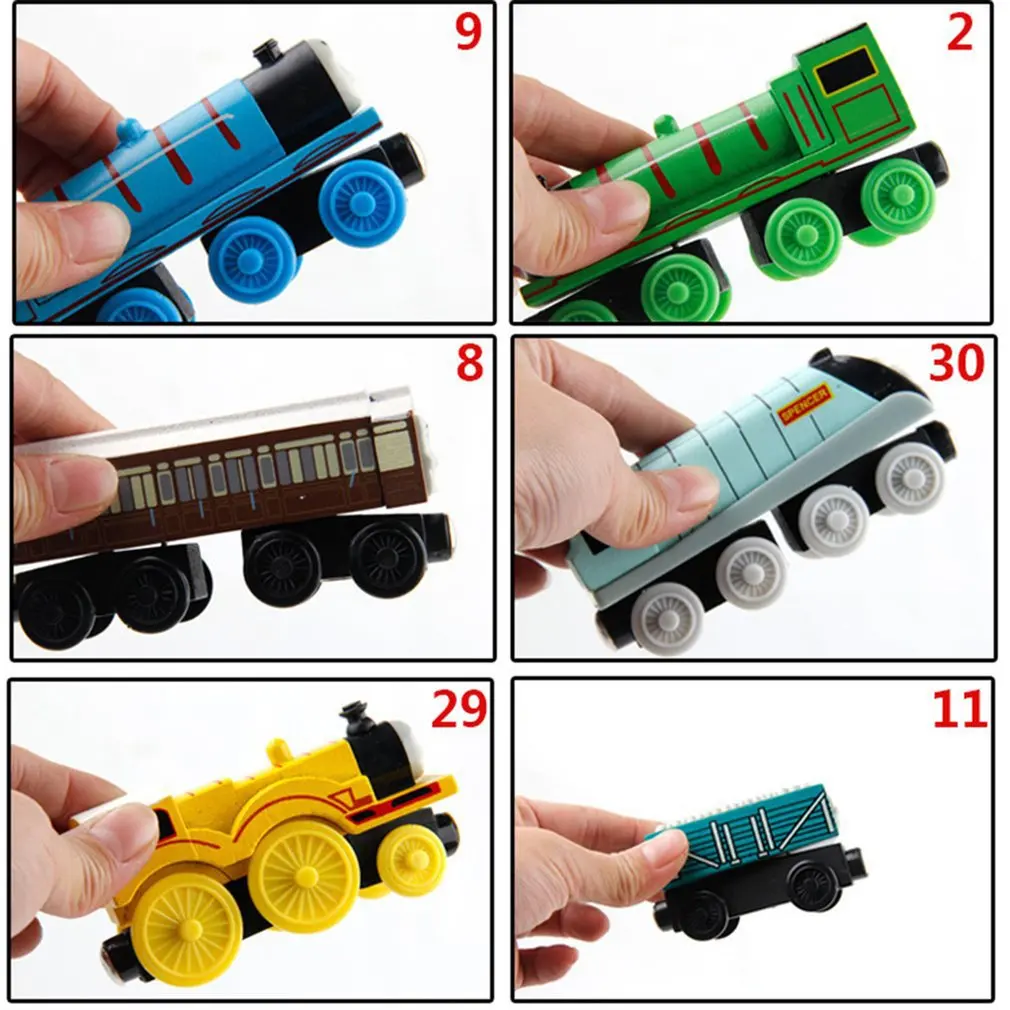 

Children's Trains Toy Magnetic Thomas Wooden Train Car Christmas Gift Locomotives Toy Playful Interactive Games Toy
