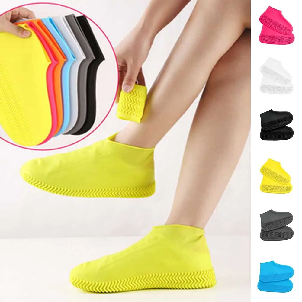 

Waterproof Silicone Shoe Cover Recyclable Boot Cover Protector For Outdoor Rainy Even Climbing Cycling Hiking Camping