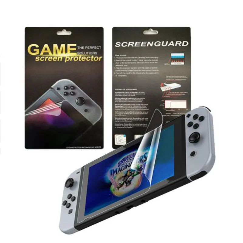 

Newest Anti-Scratch Full HD Ultra Clear Screen Protective Film Cover Surface Guard for Nintend Switch NS Console Protector Skin