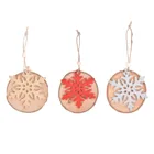 Деревянная подвеска в виде рождественской елки, деревянное украшение На Елку, рождественские новогодние и рождественские украшения для елки