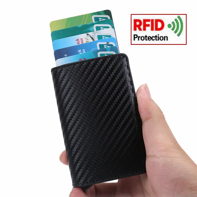 2019 тонкие держатели для кредитных карт, чехол для визиток, модный автоматический держатель для кредитных карт с RFID-блокировкой, алюминиевые...