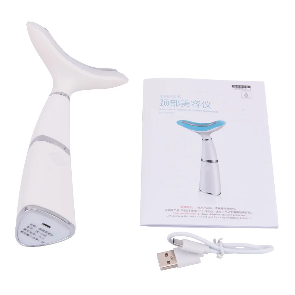 

3 Modes LED Photon Therapy Neck Face Lifting Massager Ultrasonic Vibration Face Slim Reduce Double Chin Anti-Wrinkle Remove Tool