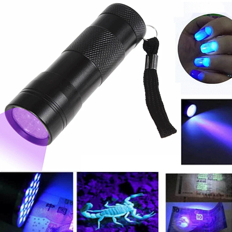 12 LED Mini UV Ultra Violet Flashlight Blacklight Light Inspection Lamp Electric Torch | Лампы и освещение