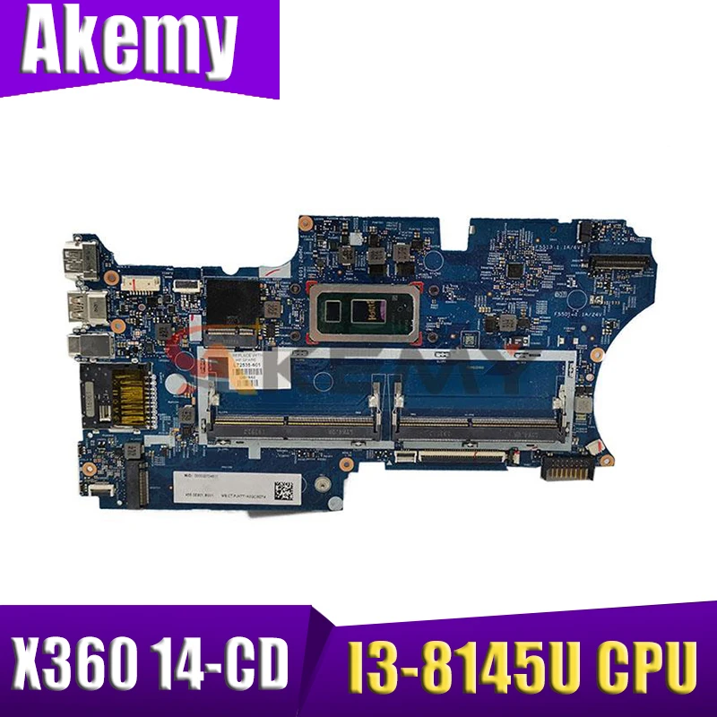 

For HP X360 14-CD Laptop Motherboard 18702-1 With I3-8145U CPU 100% working well