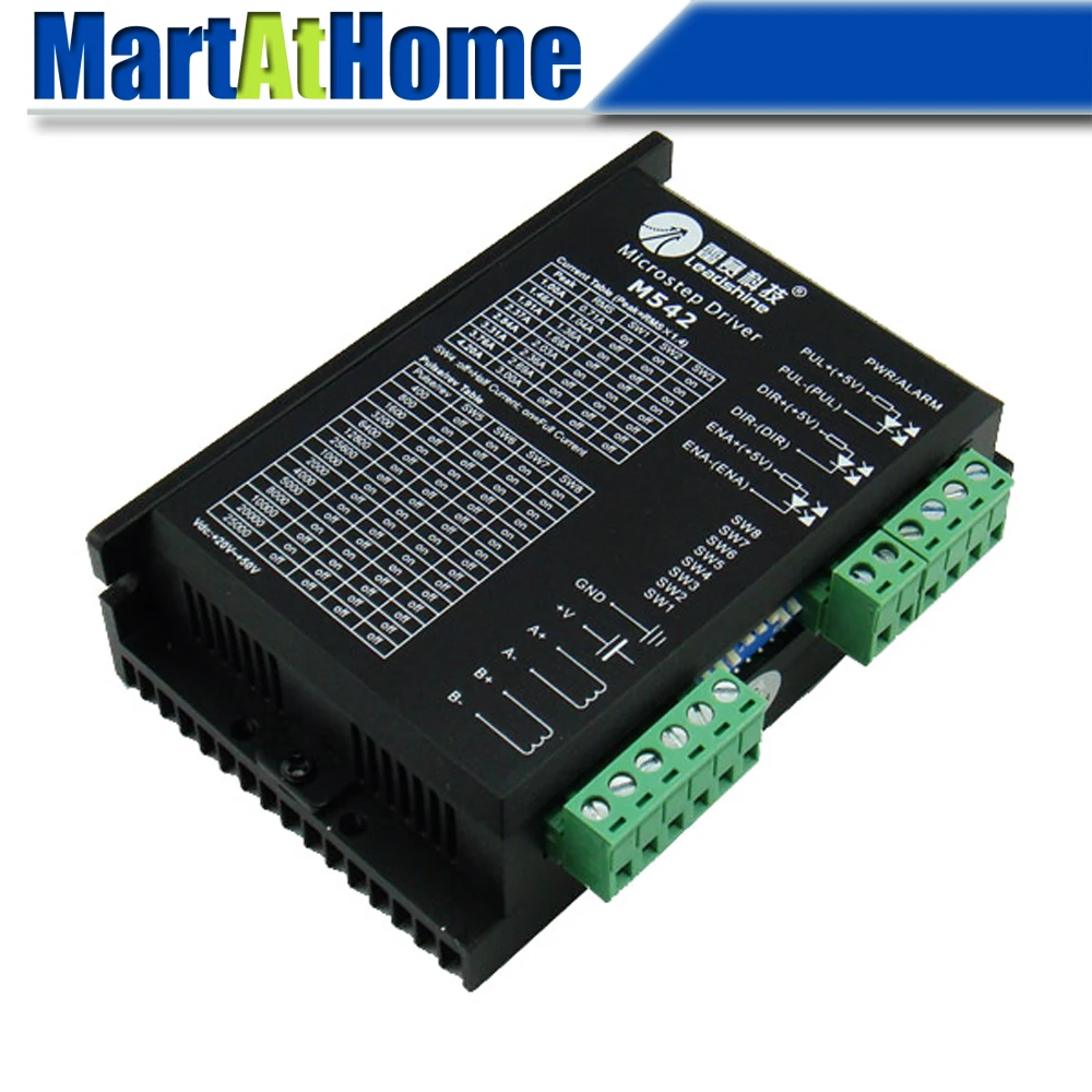 Leadshine M542 CNC шаговый Драйвер двигатель драйвер 300 KHz 4.2A 50V DC # SM024|leadshine m542|stepper drivermotor