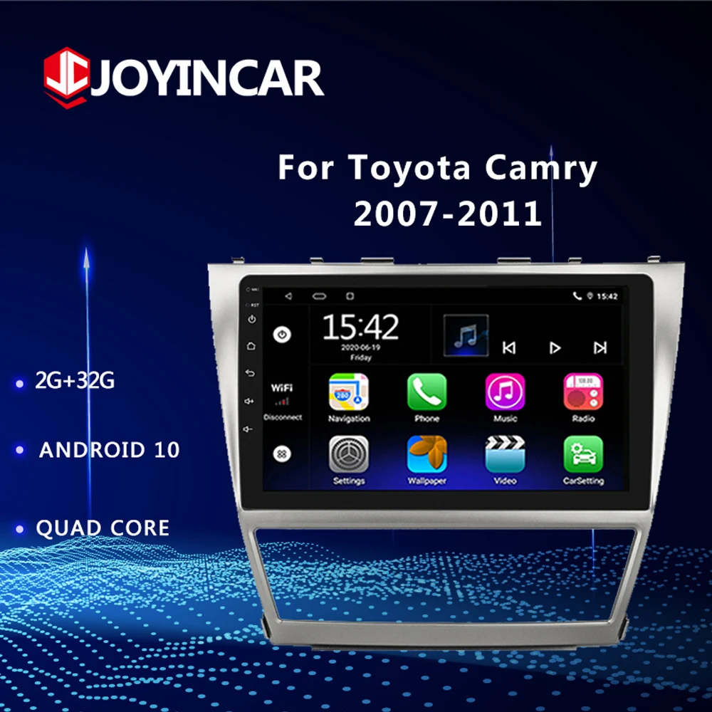 

10.1'' Android 10.1 2din Car Radio For Toyota Camry 2007 2008-2011 GPS Navigation Stereo Audio Video Player WIFI BT NO DVD