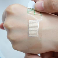 100 pcslot waterproof band aid medical transparent sterile wound dressing band aids invisible anti grinding feet tape bandages