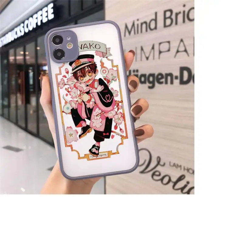 

Toilet Bound Hanako Kun anime art Phone Cases matte transparent For iphone 7 8 11 12 plus mini x xs xr pro max cover