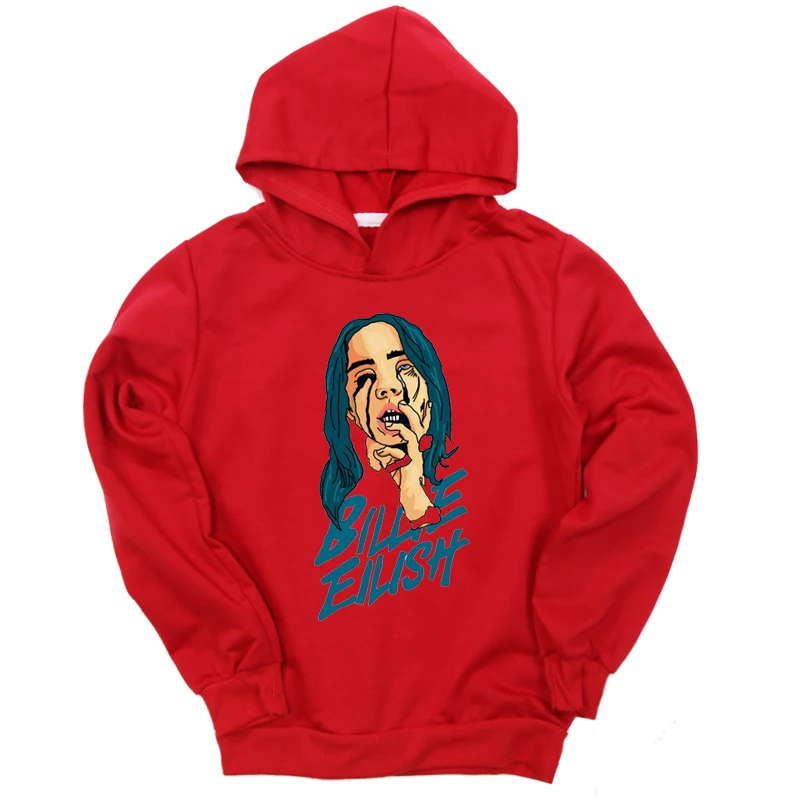 Новинка года; детские толстовки с капюшоном и принтом Billie Eilish для малышей; повседневные осенние толстовки для мальчиков и девочек; спортивная одежда с капюшоном для детей-подростков; Одежда для младенцев