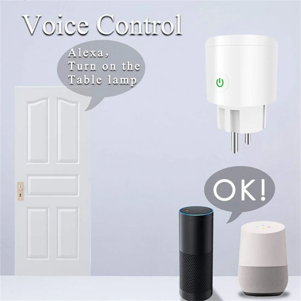 ZUCZUG EU/US Wi-Fi беспроводная Удаленная умная розетка для Alexa Google Home IFTTT Голосовое управление разъем питания Retardant PC умная розетка