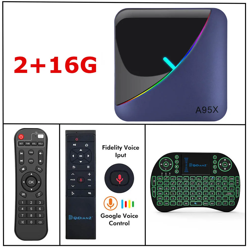 2G16G I8 MT12 A95X F3 Amlogic S905X3 RGB светильник ТВ приставка Android 9,0 8K 60fps Wifi медиаплеер A95XF3 - Цвет: 2G16G I8 MT12
