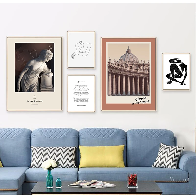 Европейская Минималистичная абстрактная скульптура тела картины ангела на