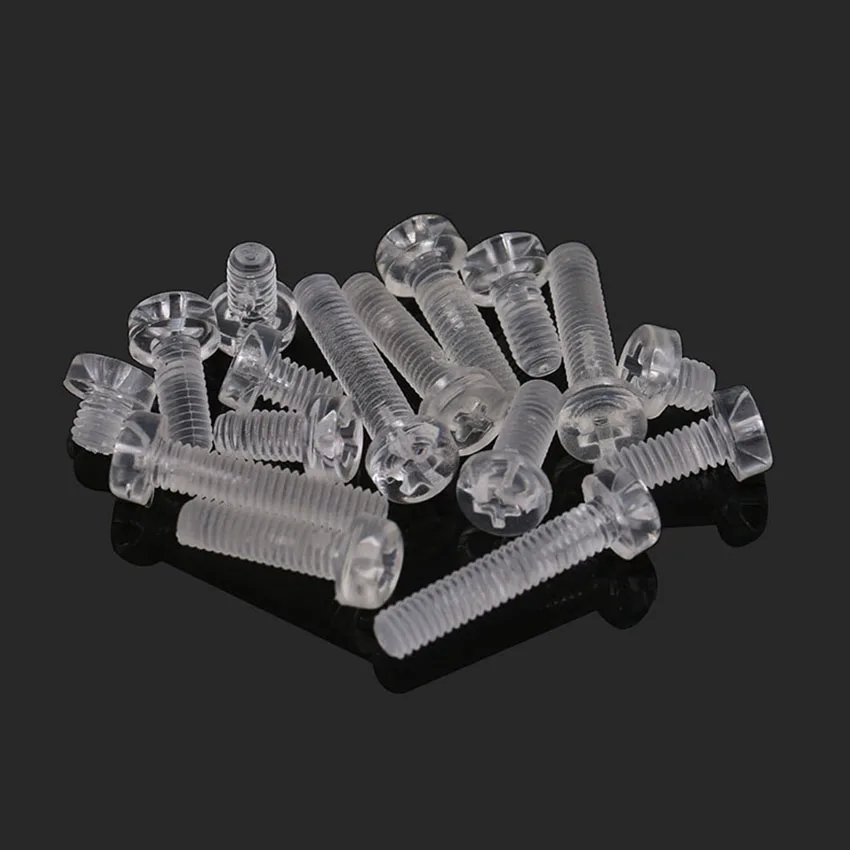 

10/20/50/100PCS Transparent Screws Bolts Countersunk Pozi Pan Head Screw PC M3 M4 M5 M6