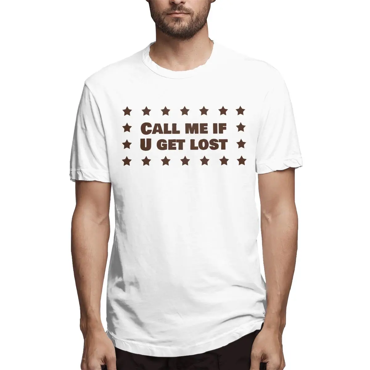

Call Me If You Get Lost Bumper (2) Men Leisure Tee Shirt Short Sleeve Round Collar T-Shirt Cotton Graphic Printed Clothing