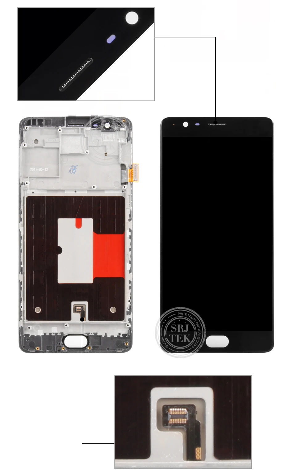 5,5 ''1080x1920 Дисплей для OnePlus 3T ЖК-дисплей Экран сенсорный экран дигитайзер рамка в сборе запасные части для One plus A3010