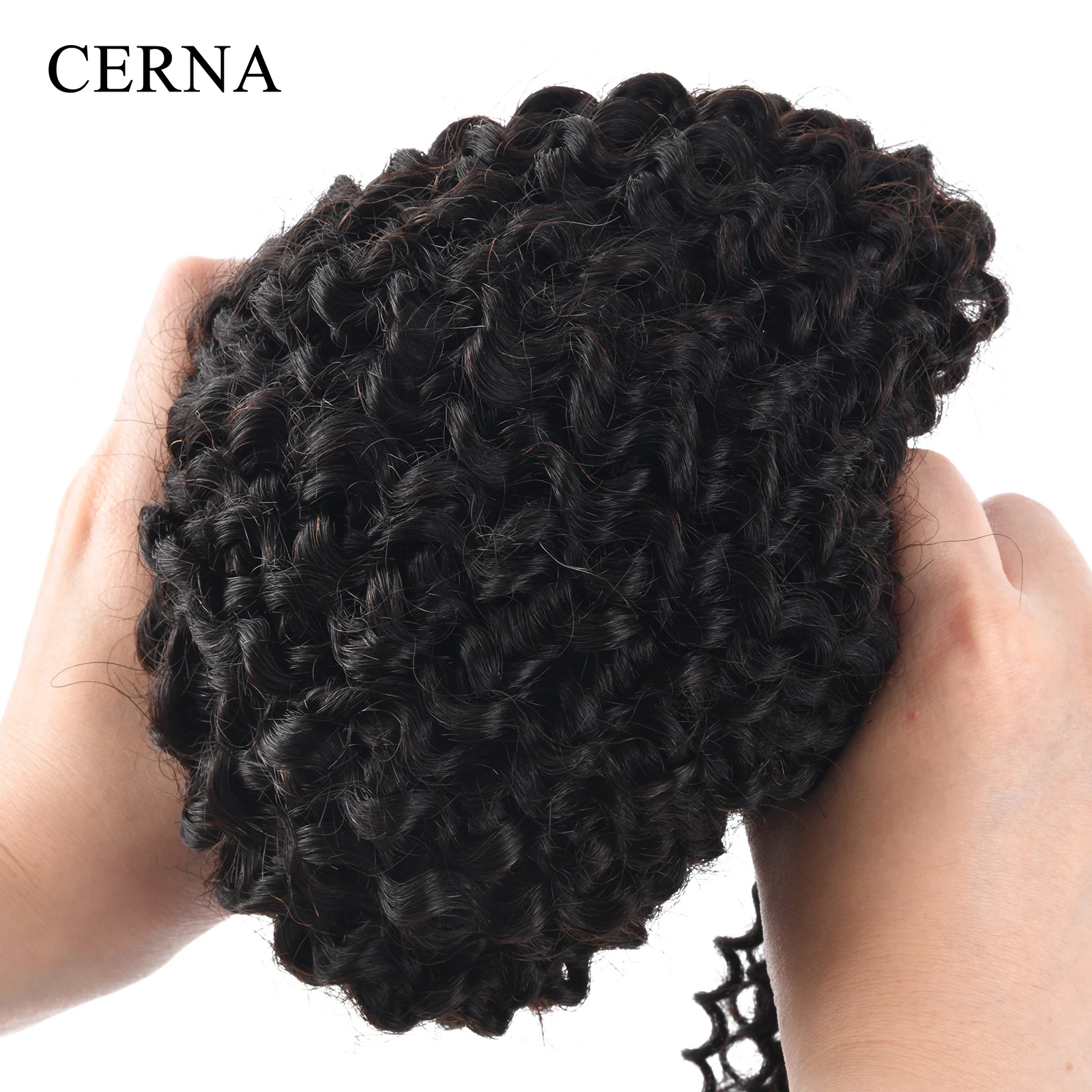 Kinky Curly Human Hair Bundles With Closure Brazilian Weave 4x4 Lace Closures Natural 3/4 with | Шиньоны и парики