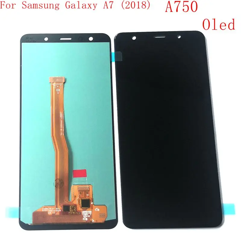 ЖК экран Oled для Samsung Galaxy A7 2018 A750F/DS A750FN/DS A750G A750 дисплей + Сенсорное стекло