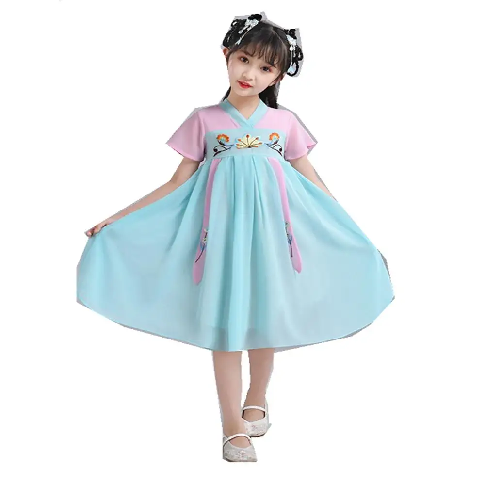 Одежда для девочек Hanfu в китайском стиле Детский костюм Платье девочек| |