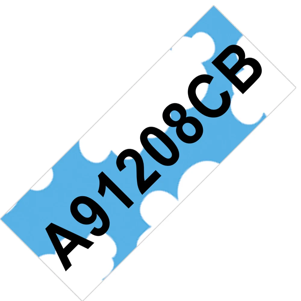 Смешанные 12 мм Совместимость для Dymo клейкая лента LT 91201 91331 LT91202 91203 91204 91205 LT 12267 18769 18771 для LT-100H - Цвет: Cottony Cloud