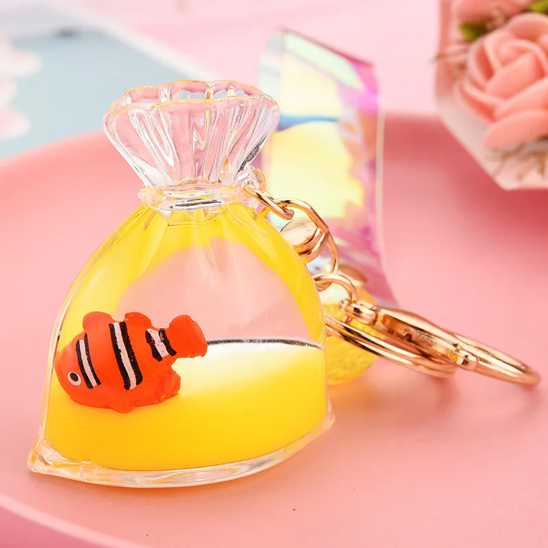 Жидкость плавающий лотерейный мешок брелок красивая одежда для сна с