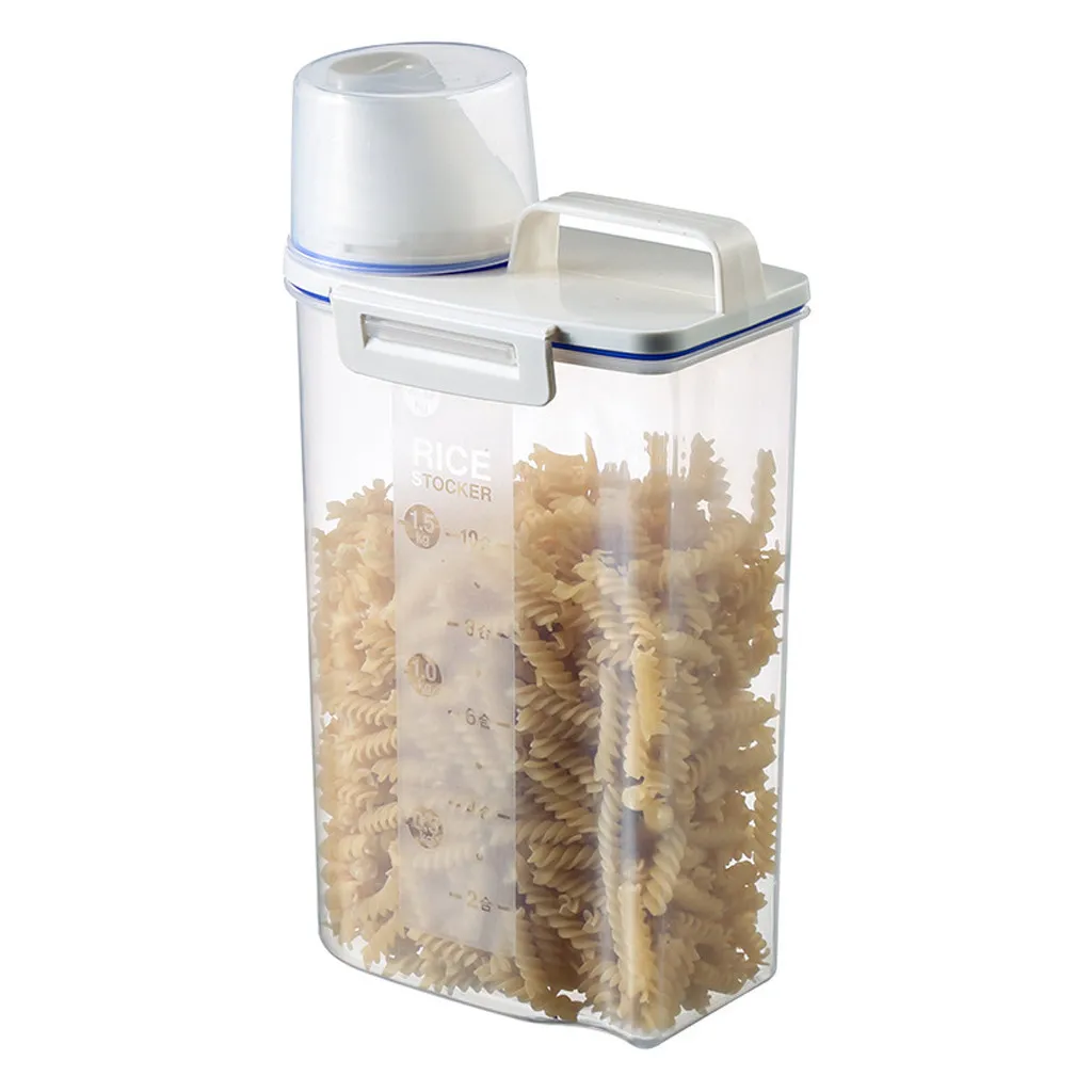 Герметичный многозернистый ящик для хранения пластиковый прозрачный контейнер