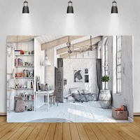 laeacco gray old rural house furniture home decor baby pet portrait interior photo backgrounds photo backdrop for photo studio