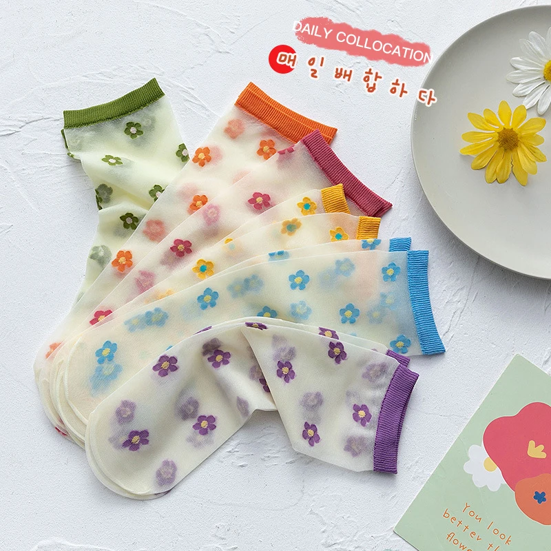 

3 пар/компл. новое летнее детское платье, ультра-тонкий лед чулки тренд тонкие прозрачные носки без пятки ярких цветов для девочек; Носки для ...