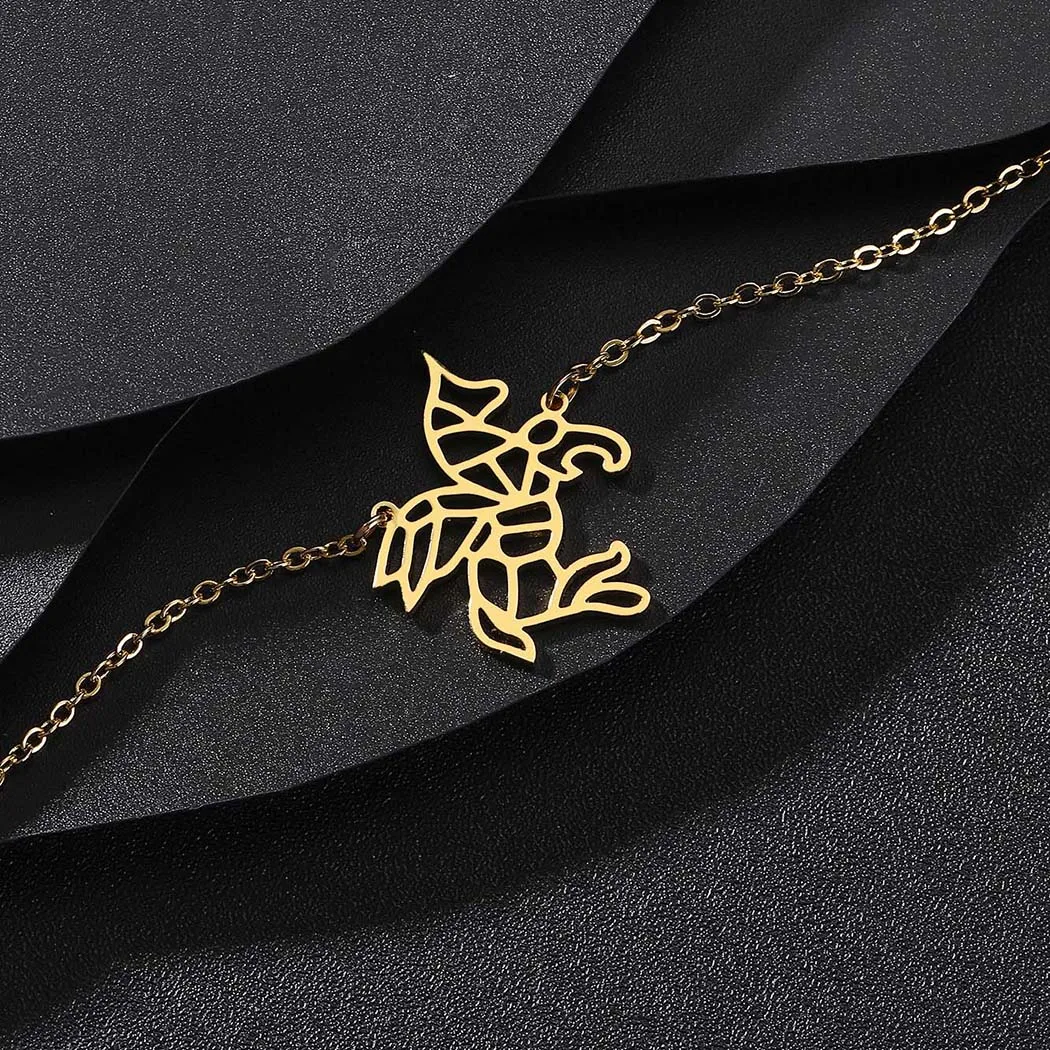 QIMING оригами Единорог женские браслеты летающая лошадь милые животные модные на