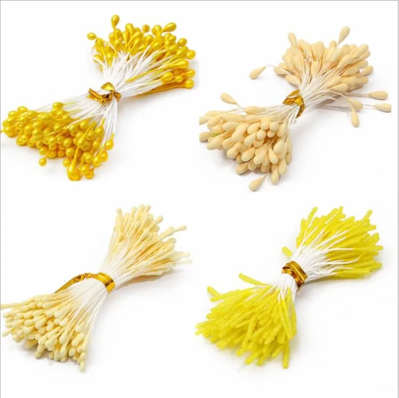 Желтые искусственные цветы фрукты вишня тычинки ягоды букет сделай сам