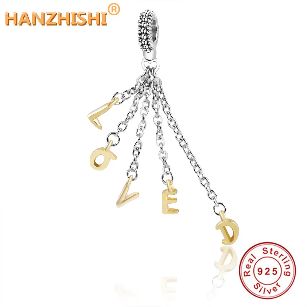 

Fits Original Pan Charms Bracelet Jewelry Making 2021 Spring Newest DIY 925 Sterling Silver Special LOVED Dangle Charm Beads