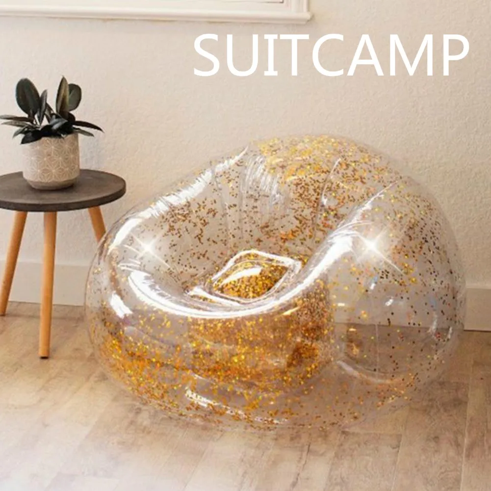 3 вида стилей многоцелевой Блестящий надувной диван ленивый открытый пляж