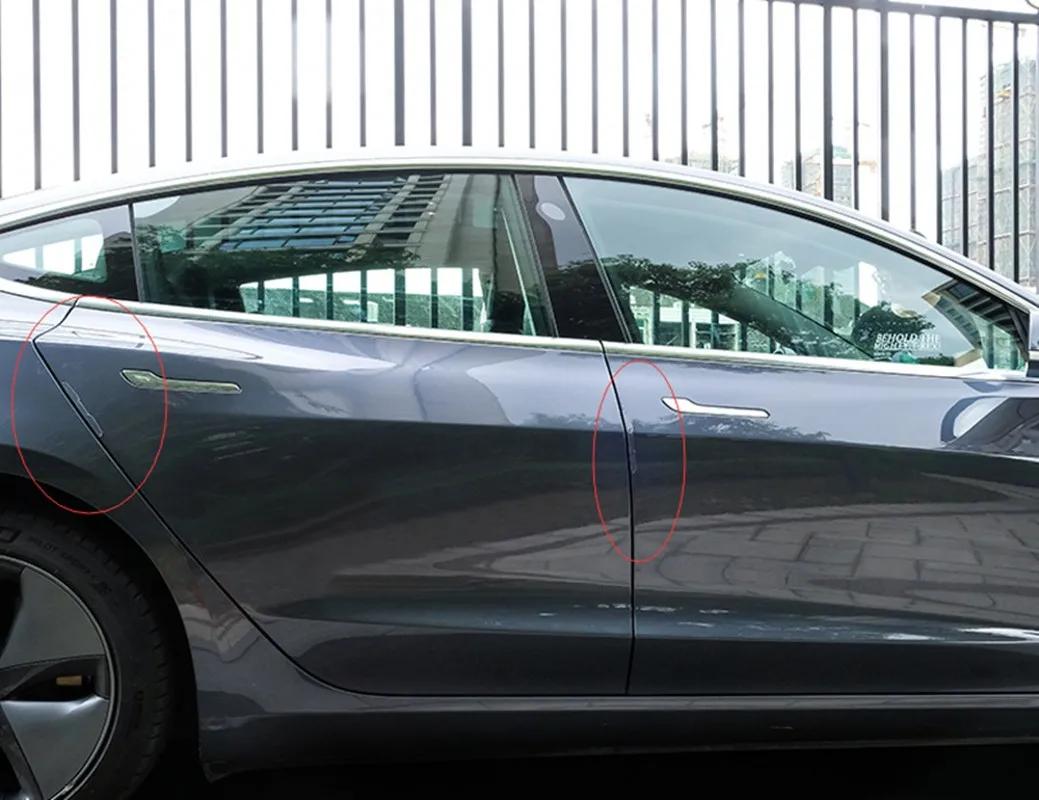 4 шт прозрачные противоскользящая Полоса Автомобильный боковой двери устойчивая