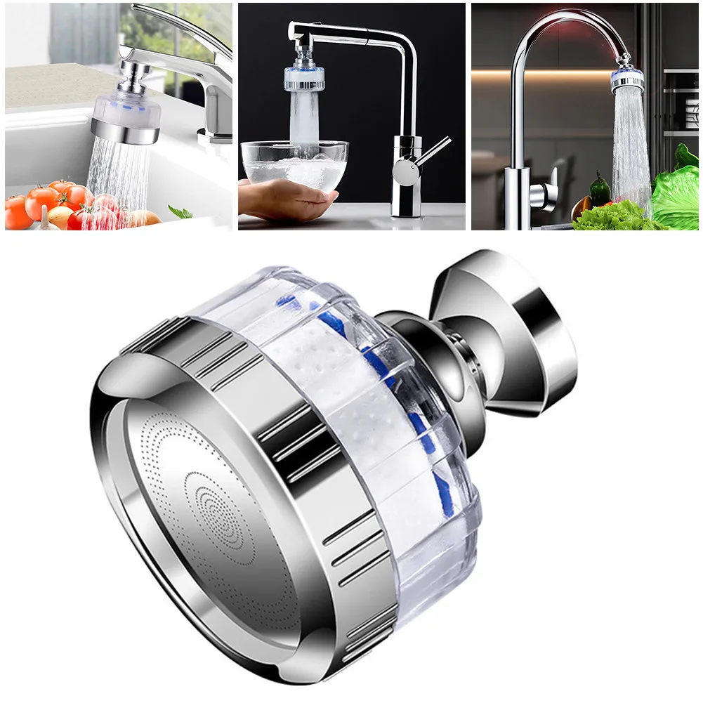 

1PC Kitchen Faucet 360 Degree Rotation Stream Sprayer Splash Proof Filter Tap Sink Faucet Replacement Parts