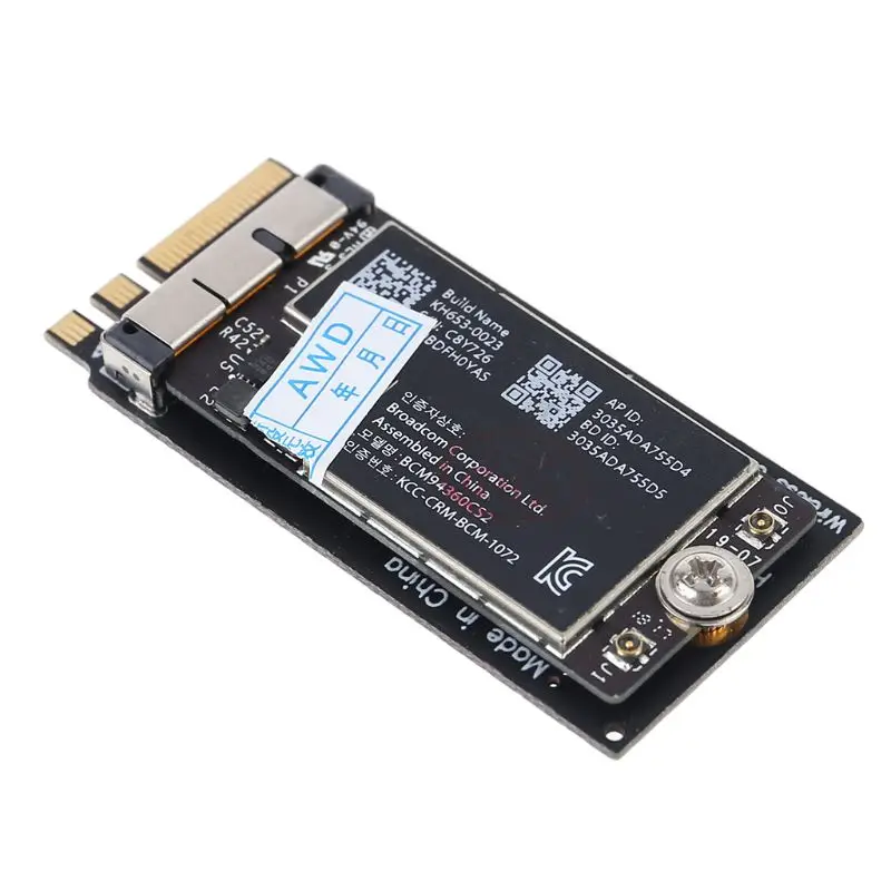 Беспроводная Wi-Fi-карта 802.11AC BCM94360CS2 867 Мбит/с WLAN-карта Bluetooth 4 0 + NGFF M.2 адаптер для ПК |