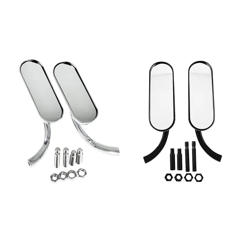 

Motorcycle 8mm&10mm Mini Oval Mirrors Motorcycle Retro Rearview Mirror