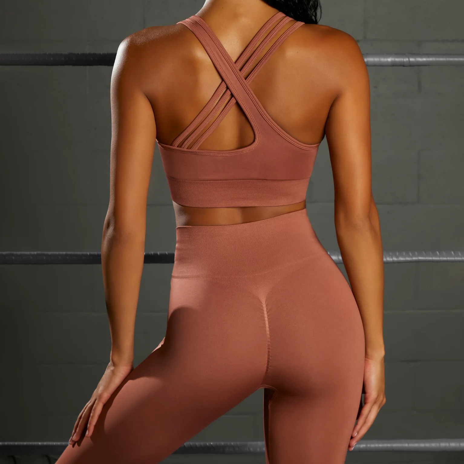 Seamless Yoga Set Woman Tracksuits Gym Workout Clothes Active Wear High Waist Leggings Sexy Sports Bra Fitness Suit Sportswear | Спорт и