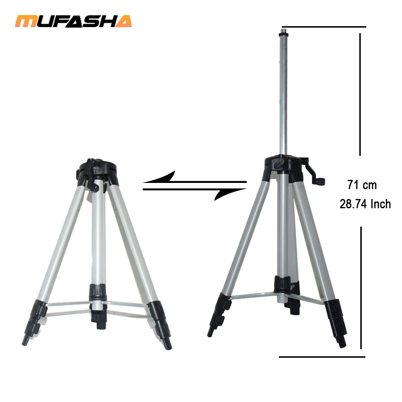 MUFASHA высокорегулируемый лазерный уровневый штатив с горизонтальными