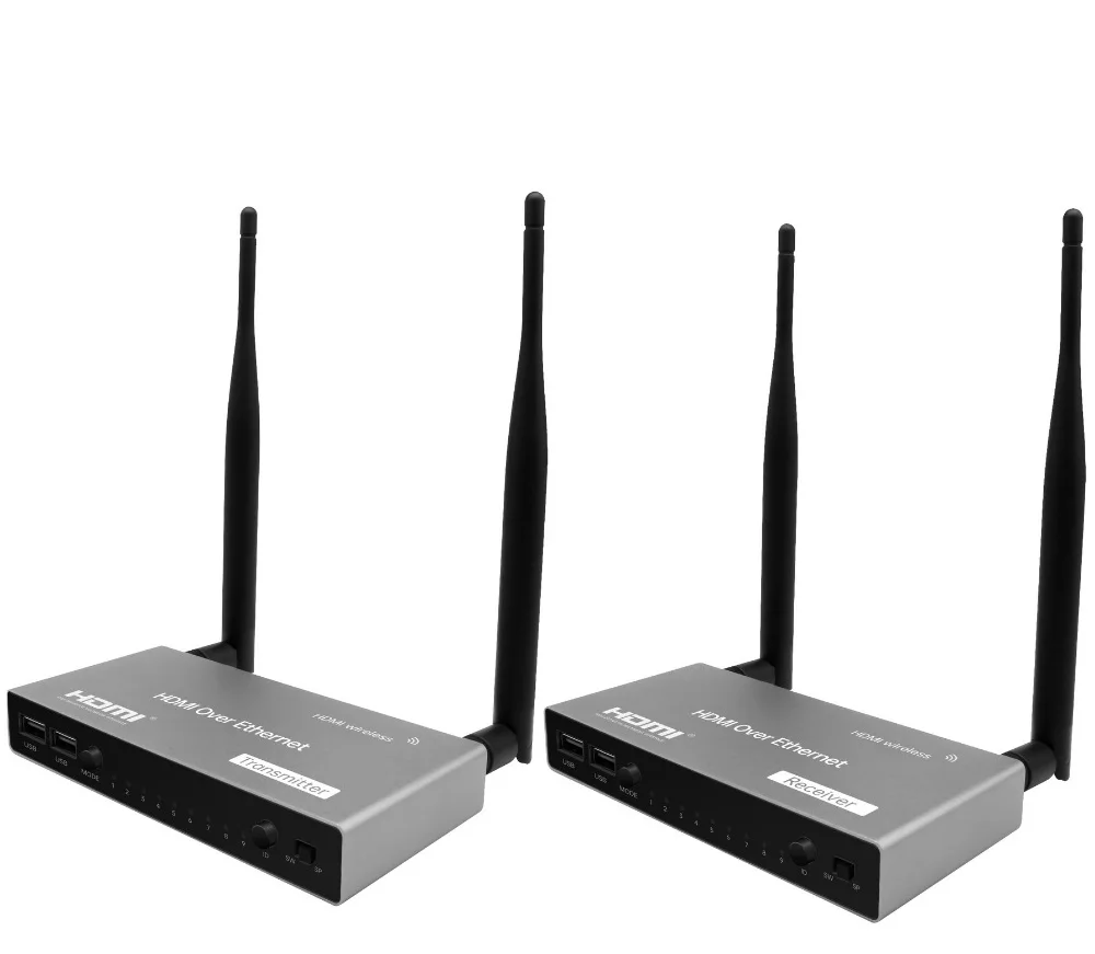 Беспроводной Wi-Fi передатчик-приемник 200 м USB KVM 1080P HDMI-совместимый Выход ИК-пульт