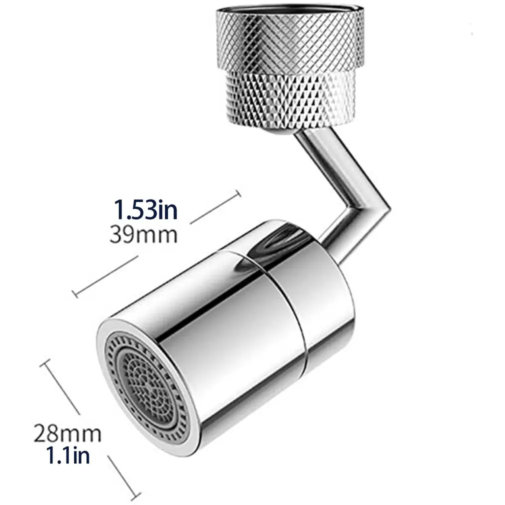 

360 Degree Double Rotating Faucet Splash-proof Extension Nozzle Kitchen Faucet Splash-proof Head Sprinkler