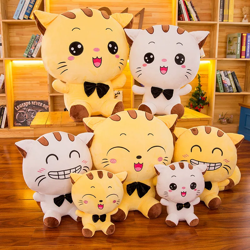 

Creative cute cat plush toy doll soft fur animal child kid adult plush toy sleeping pillow family decoration girl holiday gift