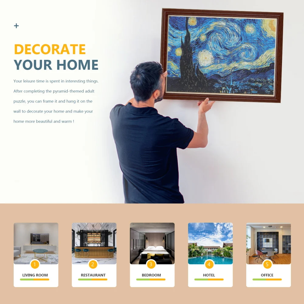 

1 Box of Adult Jigsaw Intelligence Puzzle Decorative Jigsaw Puzzle Plaything