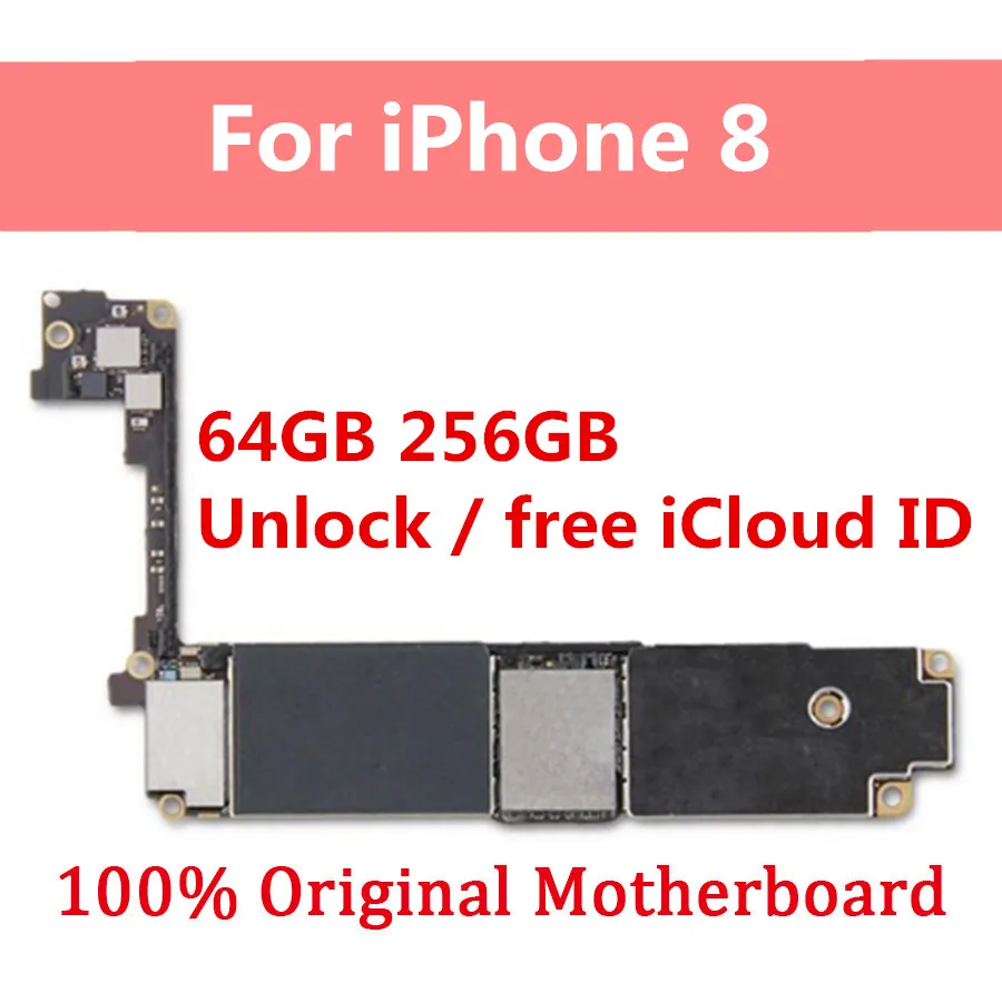 100% разблокированная материнская плата для iphone 8/8 Plus с/без Touch ID Бесплатный iCloud