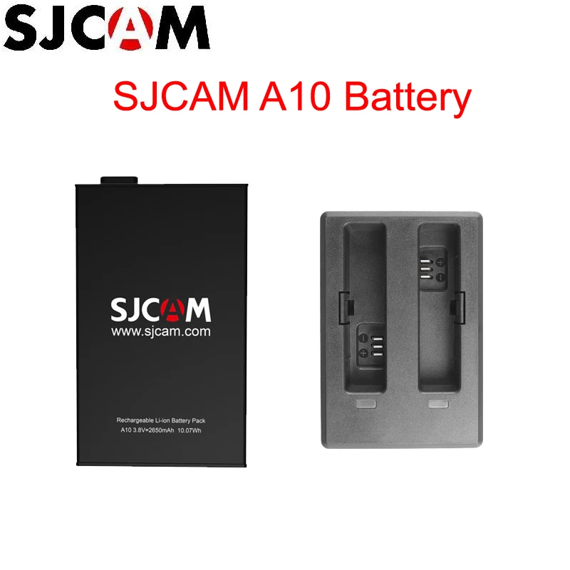 Оригинальный аккумулятор SJCAM A10 2650 мАч литий ионный дополнительный аксессуары